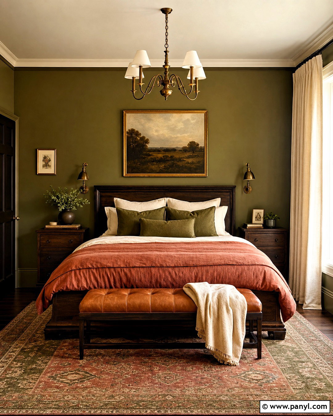 Terracotta And Olive Green Bedroom - 20 terracotta color palette bedrooms