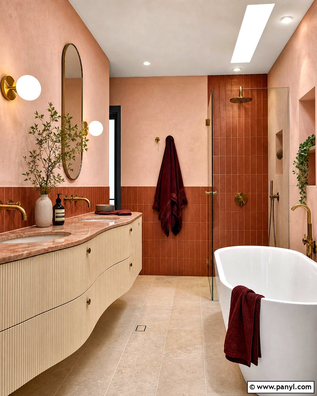 Terracotta And Pink Bathroom - 20 terracotta bathroom ideas