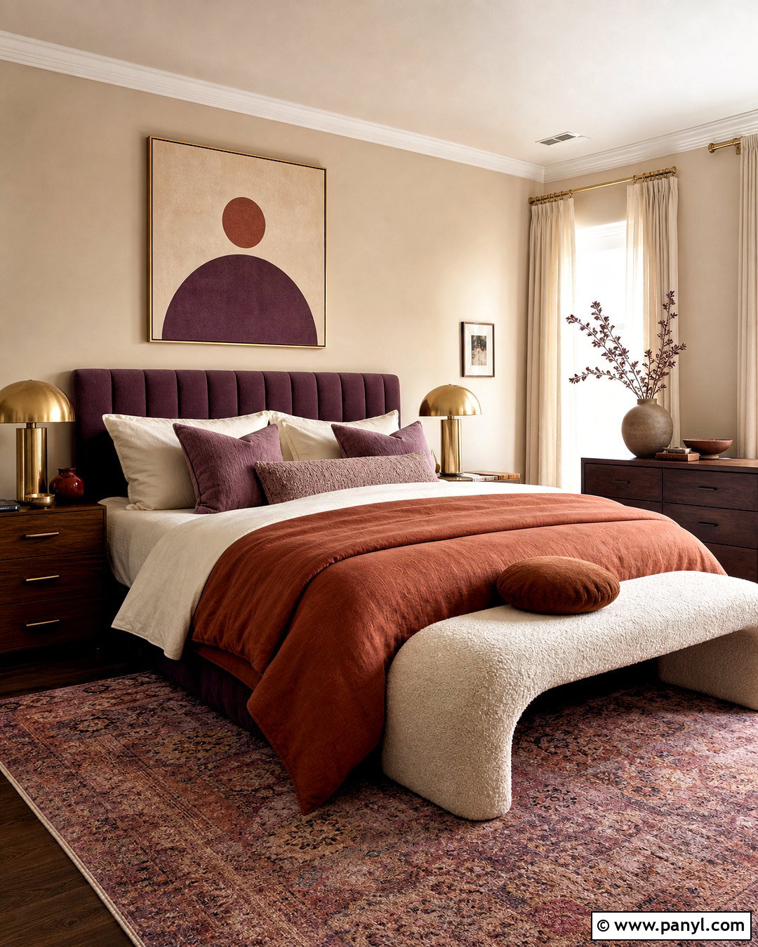 Terracotta And Plum Bedroom - 20 terracotta color palette bedrooms