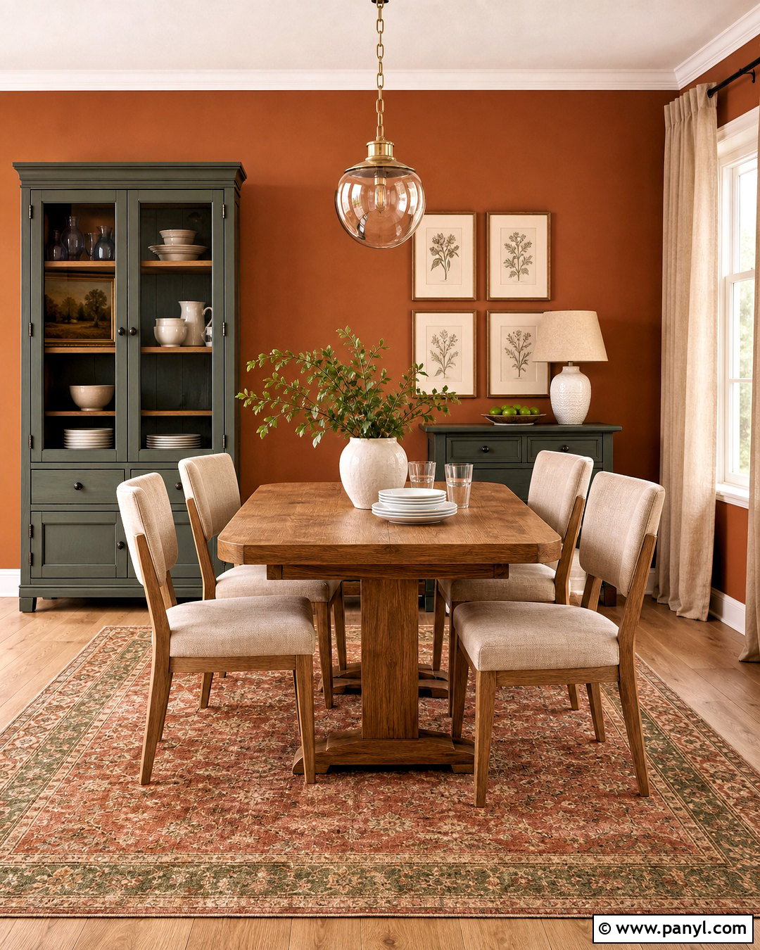 Terracotta And Sage Green Dining Room - 20 terracotta dining room ideas