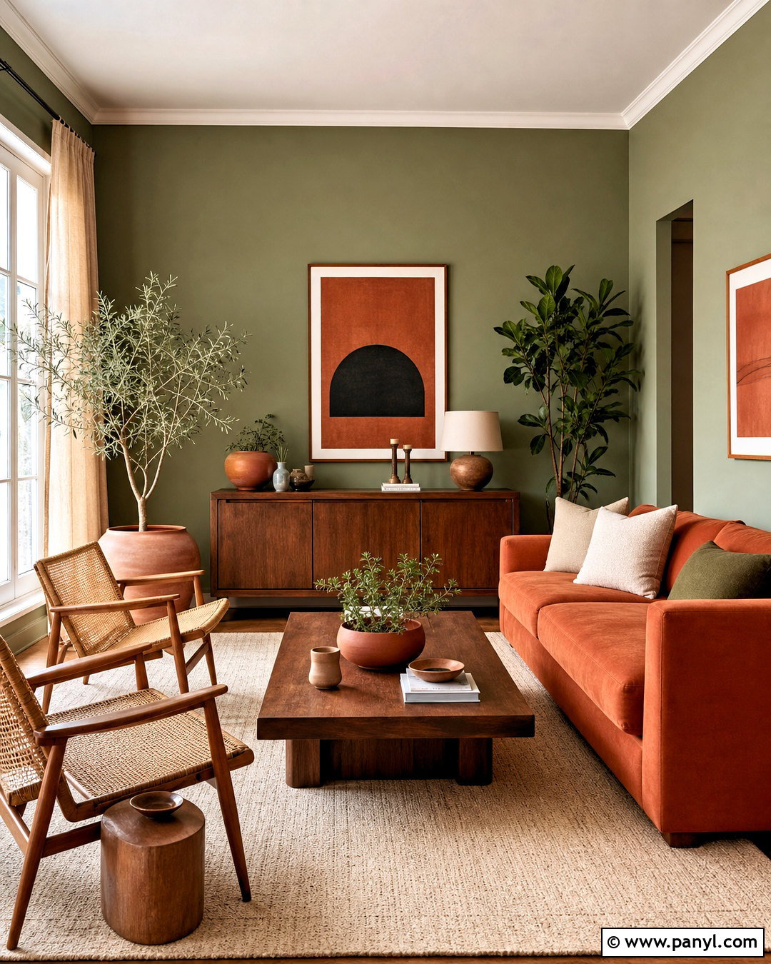 Terracotta And Sage Green Living Room - 20 terracotta color palette living room ideas