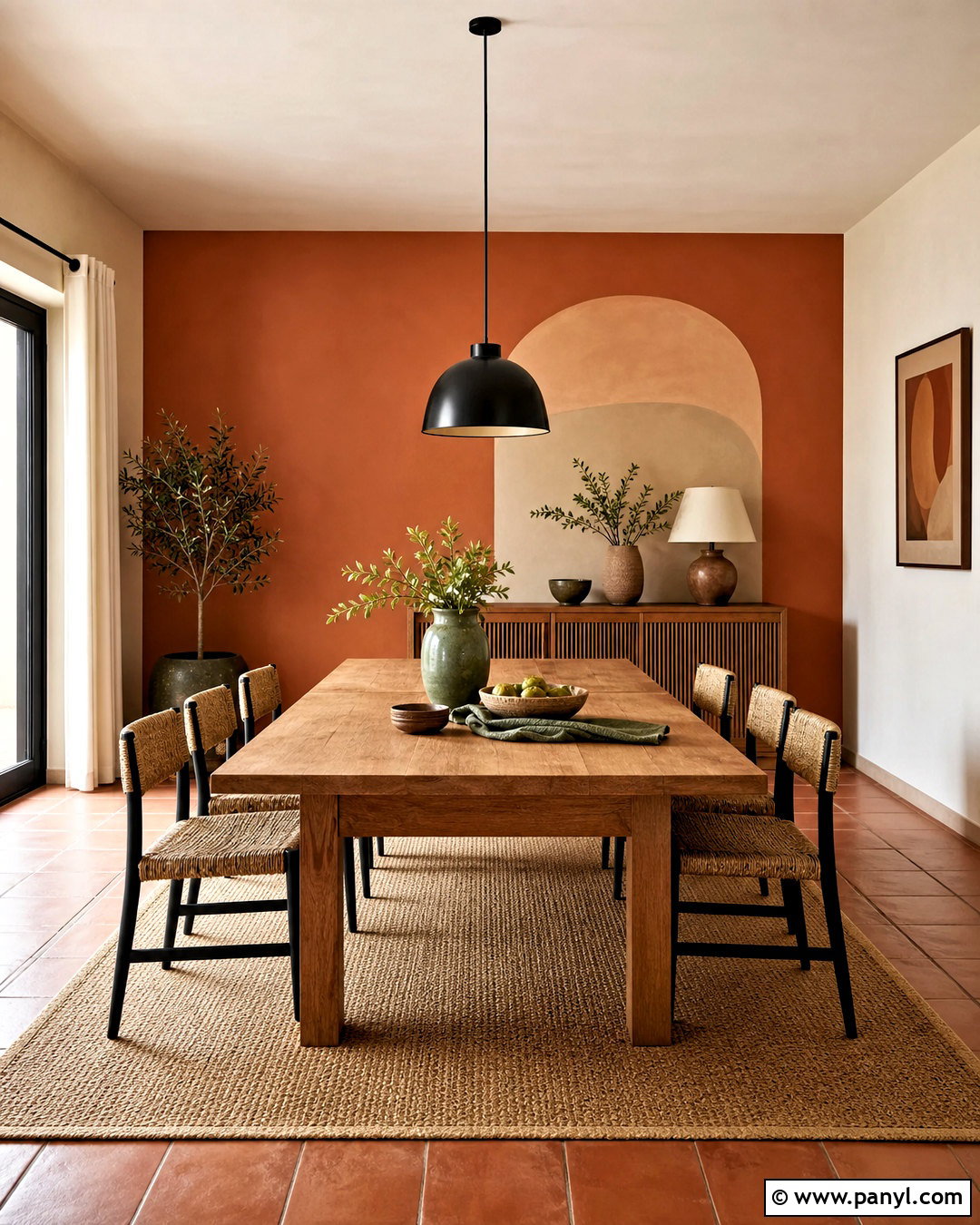 Terracotta And Soft Beige Wall Combination - 20 wall painting colour combination ideas