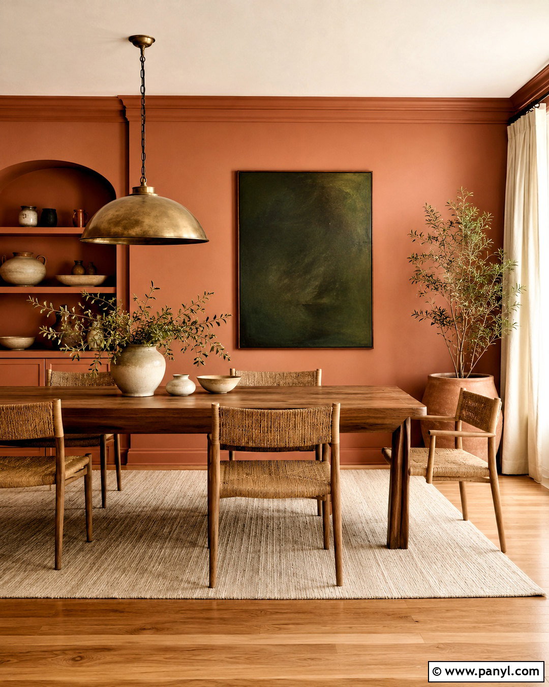 Terracotta And Soft Cream Wall Paint - 20 Wall Paint Color Schemes