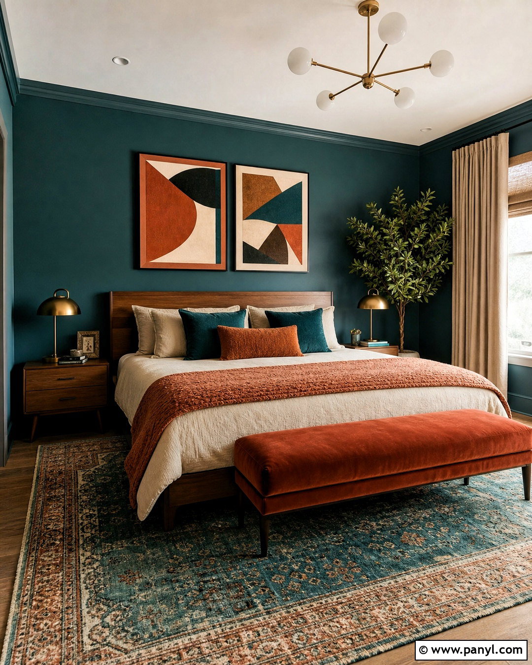 Terracotta And Teal Bedroom - 20 terracotta color palette bedrooms