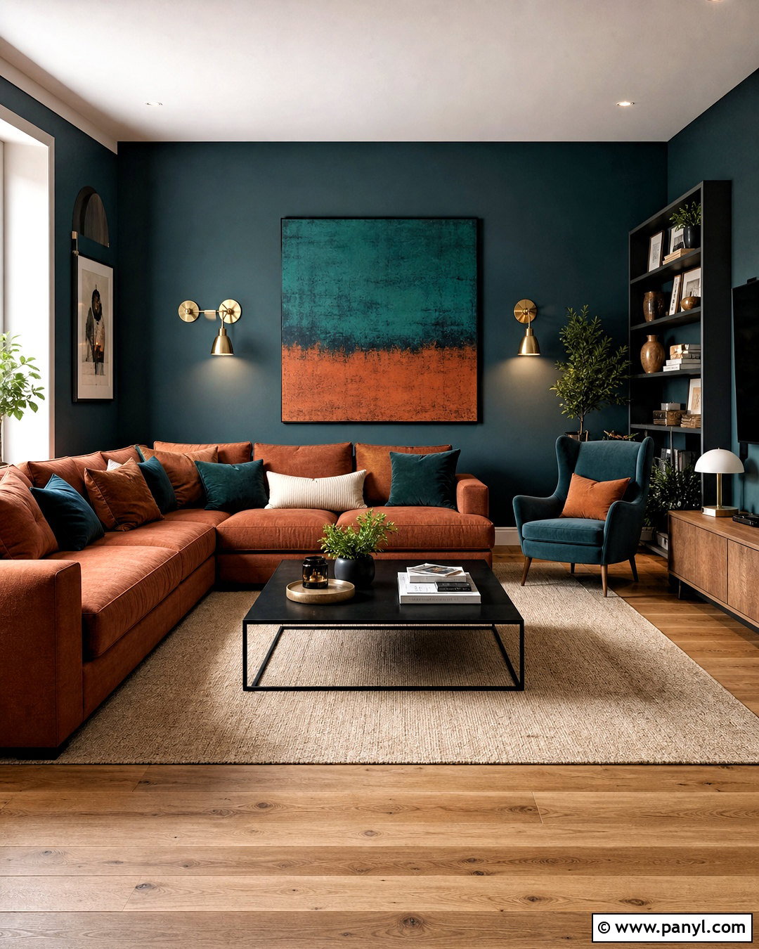 Terracotta And Teal Living Room - 20 terracotta color palette living room ideas
