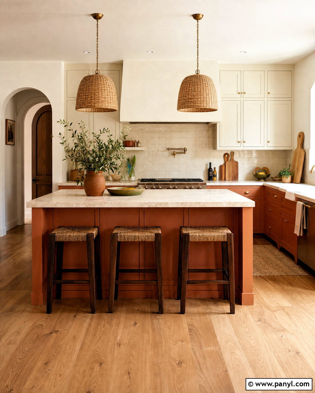 Terracotta And Warm Beige Kitchen - 20 kitchen colour schemes
