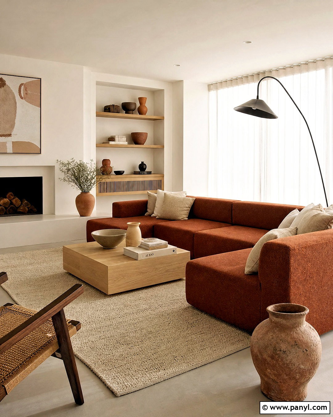 Terracotta And White Living Room - 20 terracotta color palette living room ideas