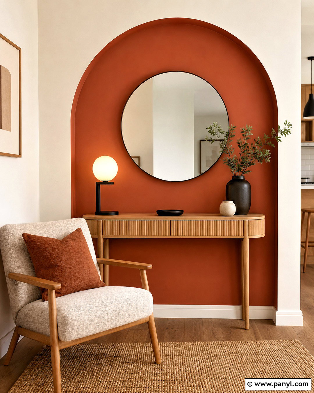 Terracotta Arch Accent Wall - 35 terracotta accent wall ideas