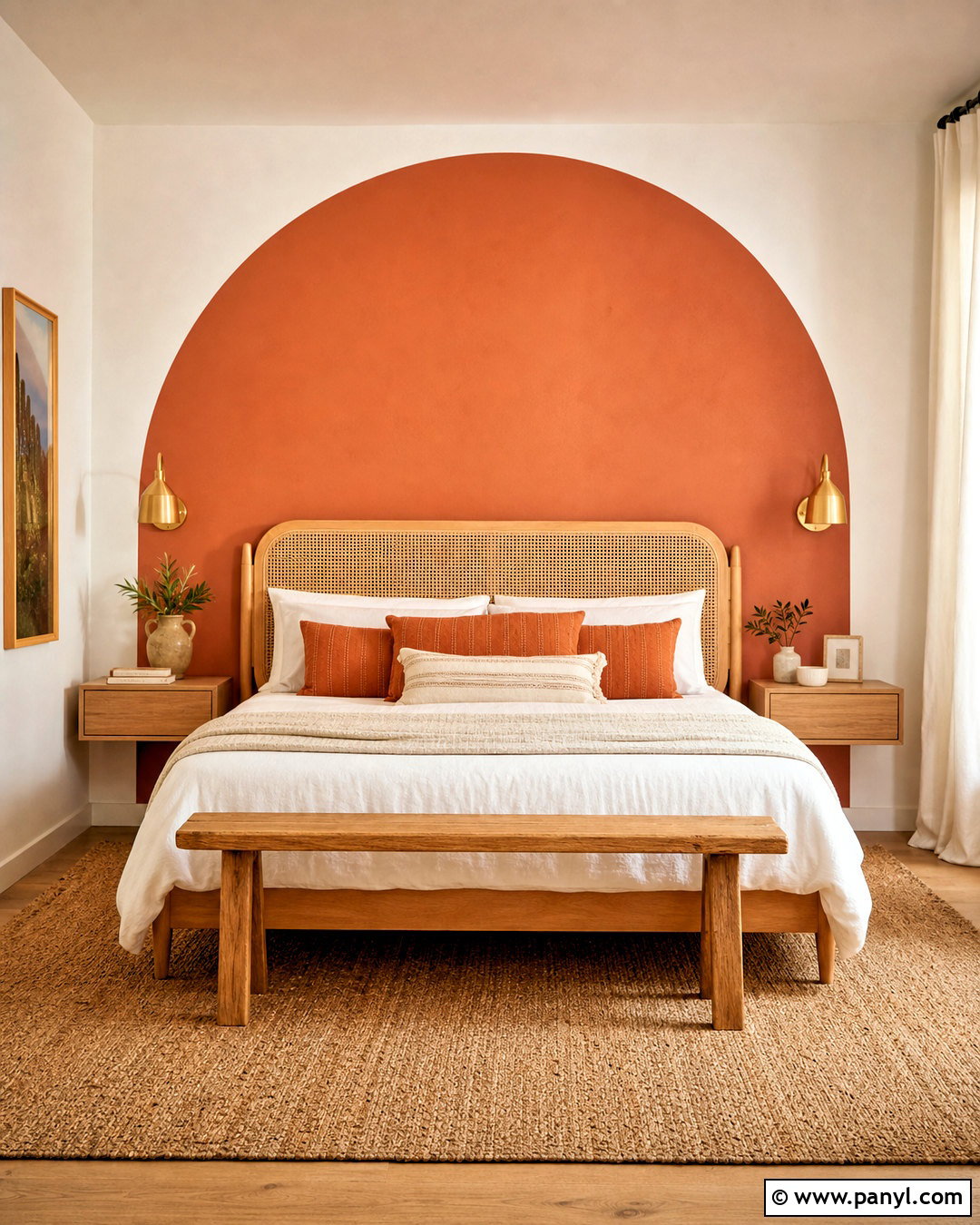 Terracotta Arch Bedroom Wall - 20 terracotta bedroom walls