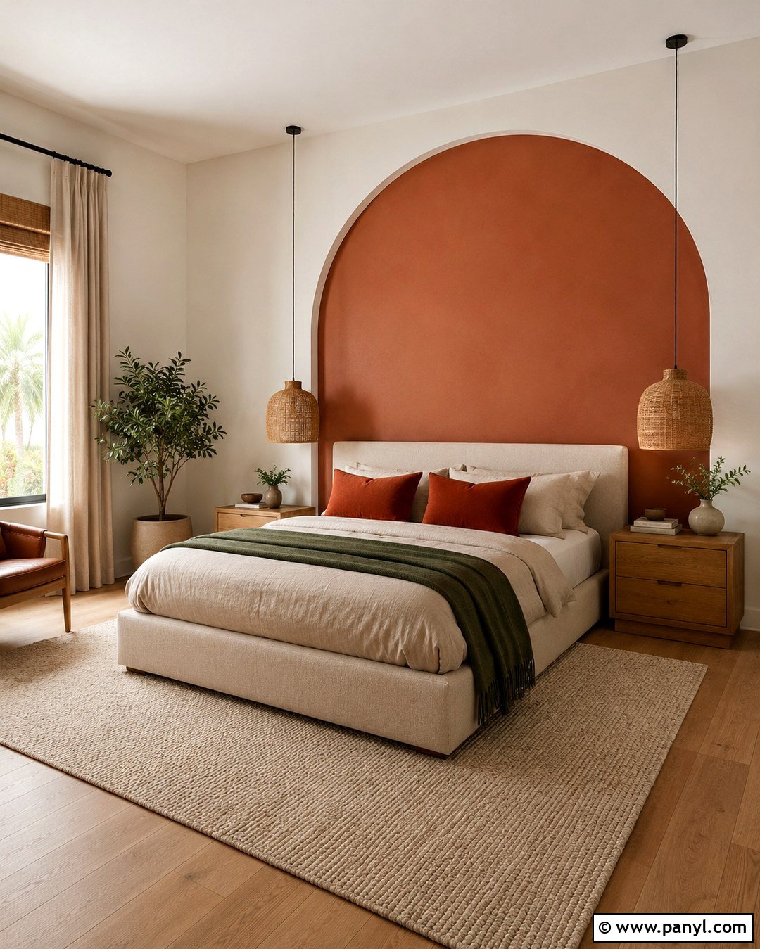 Terracotta Arch Wall Paint - 20 Color Block Wall Paint Inspiration Ideas