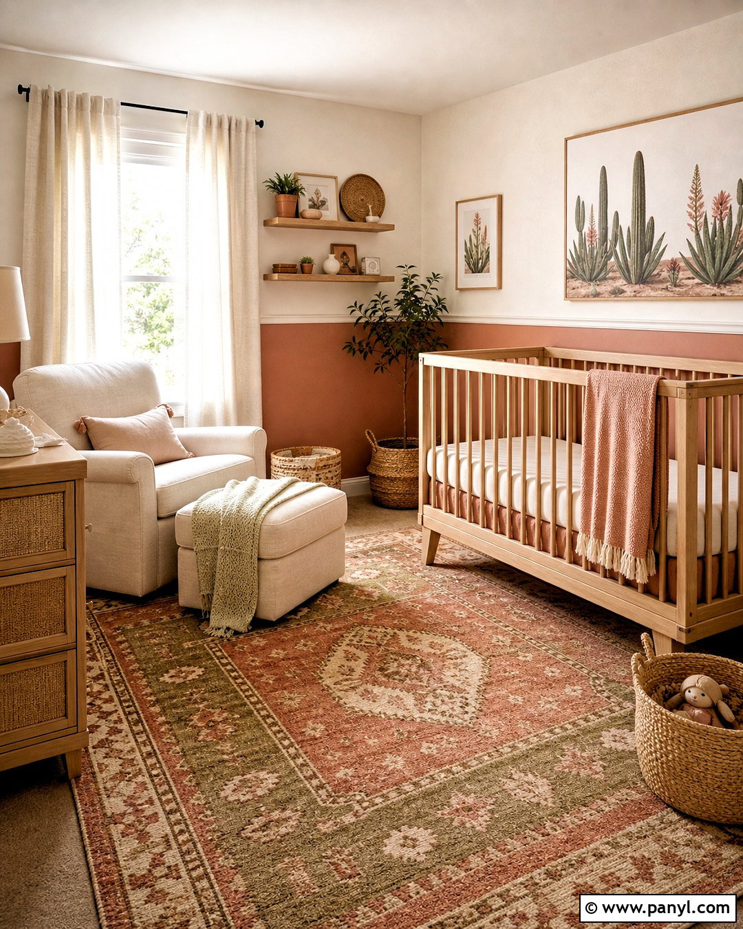 Terracotta Baby Girl Room - 20 baby girl room paint ideas