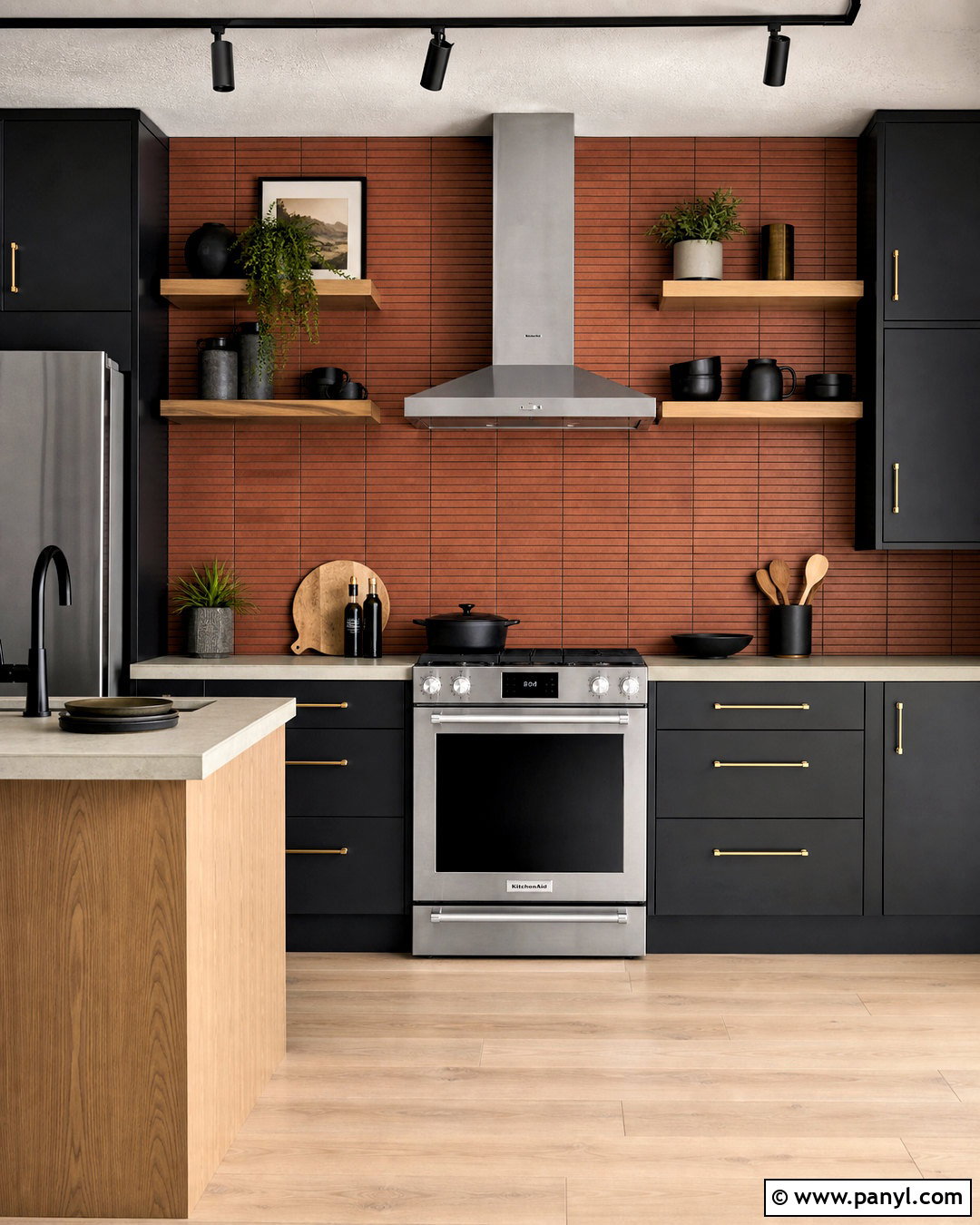 Terracotta Backsplash With Black Cabinets - 20 terracotta backsplash kitchen ideas