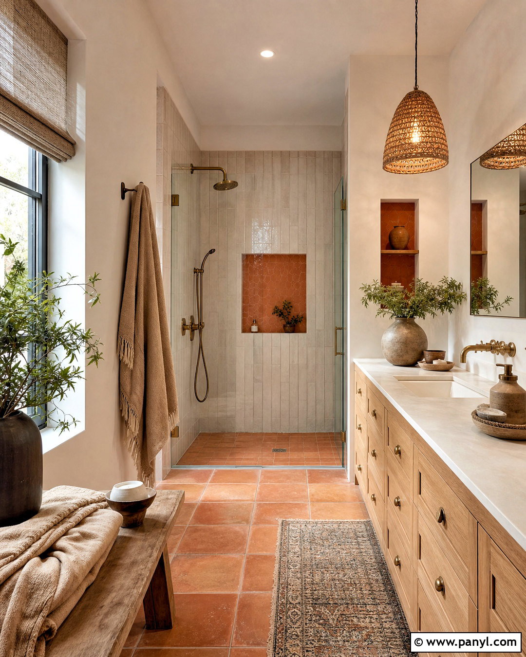 Terracotta Bathroom - 20 bathroom design ideas
