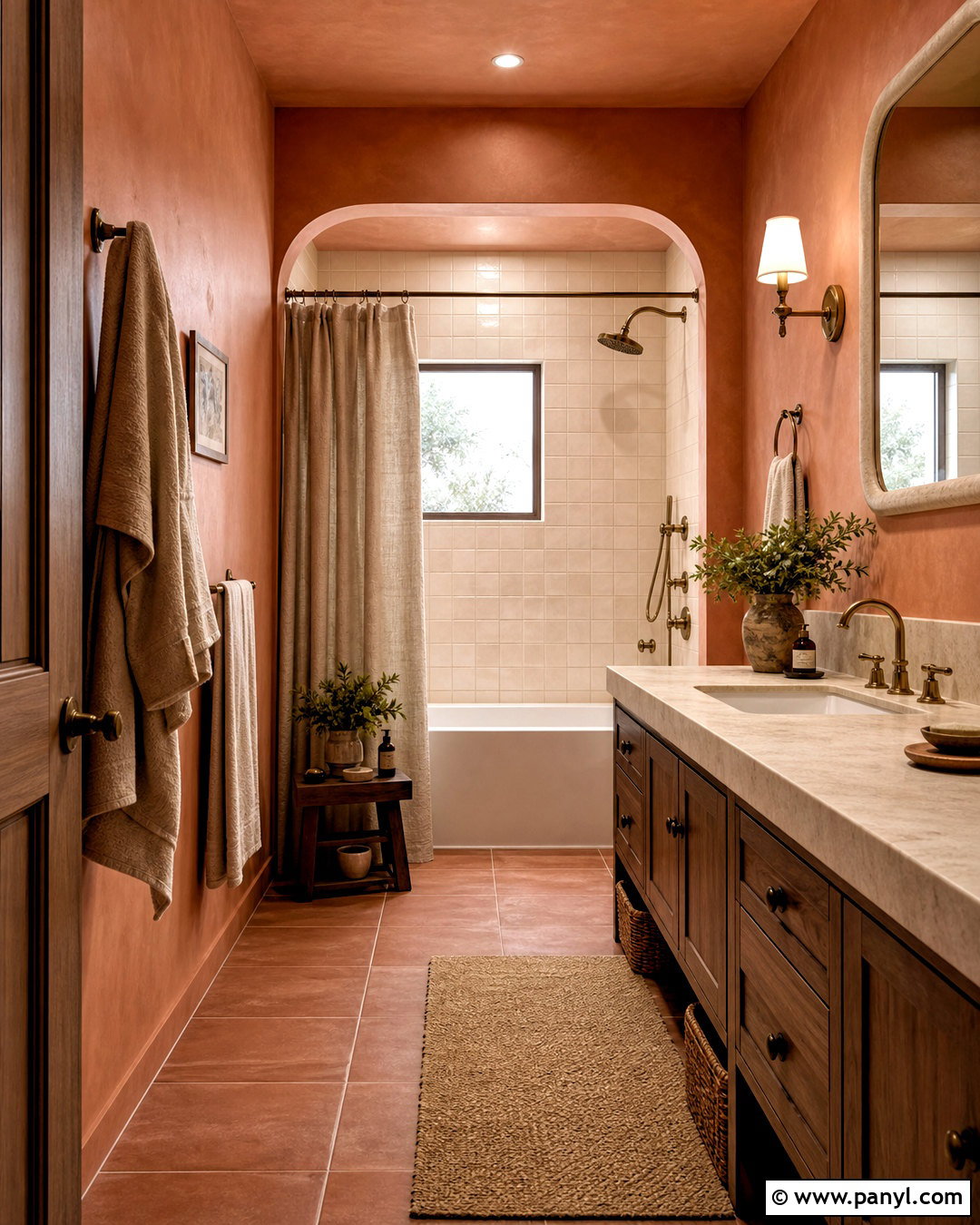 Terracotta Bathroom - 20 trending bathroom colors