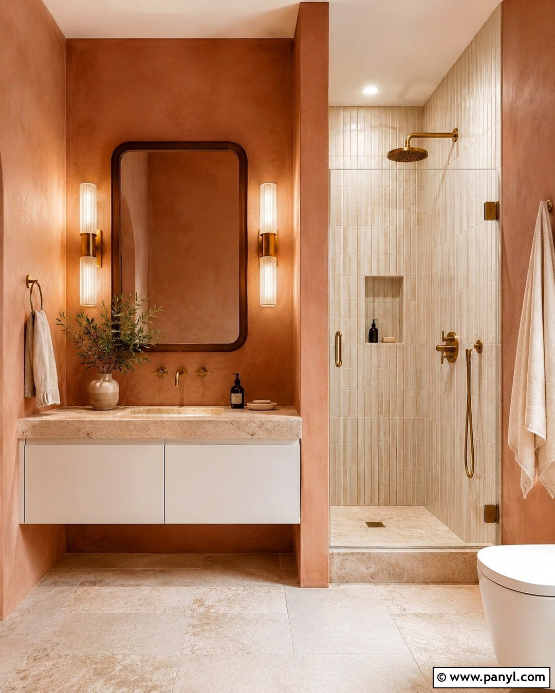 Terracotta Bathroom Walls - 20 Bathroom Wall Colors 2027