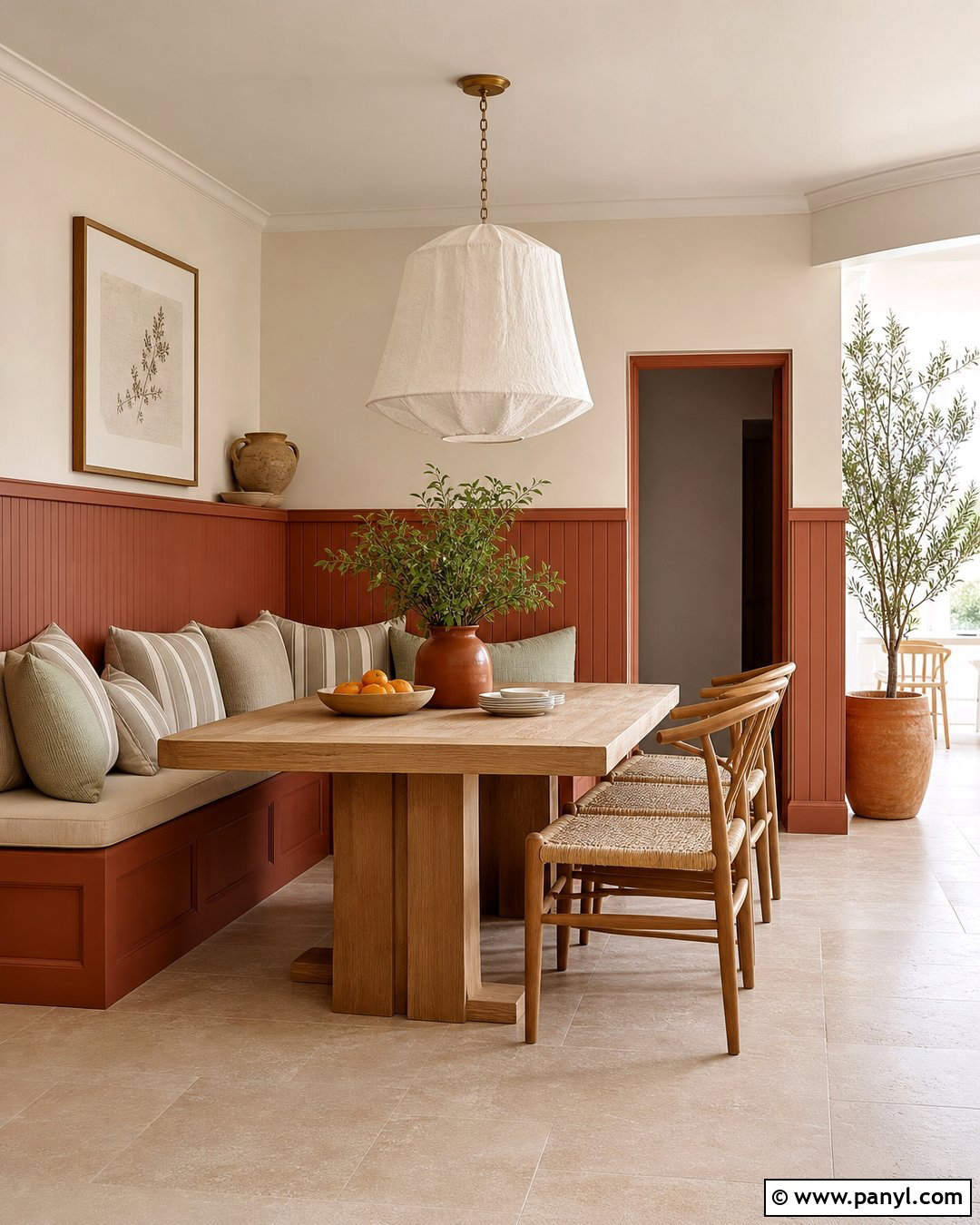 Terracotta Beadboard - 20 Beadboard Wall Paint Colors