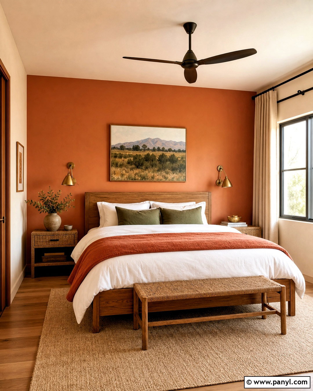 Terracotta Bedroom - 20 bedroom inspirations