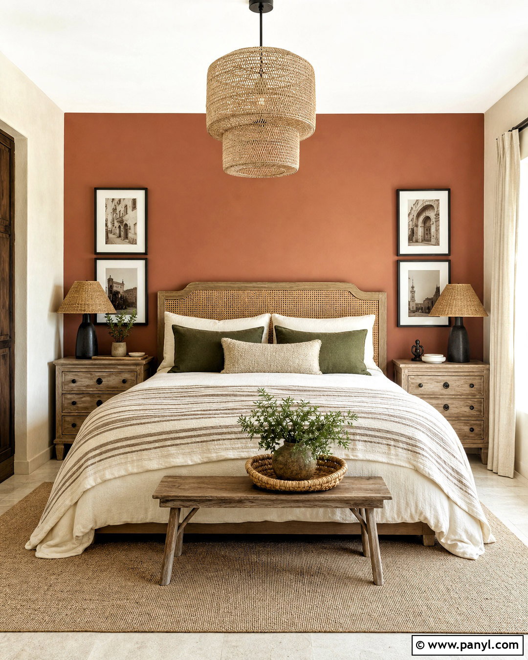 Terracotta Bedroom Accent Wall - 20 accent wall colors bedroom ideas