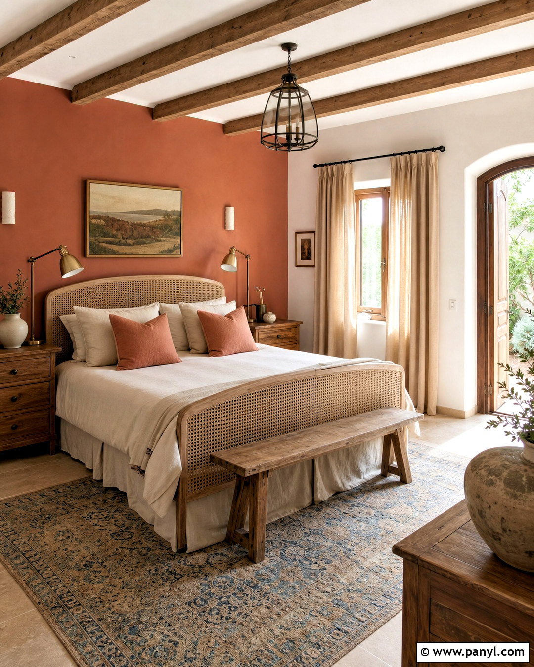 Terracotta Bedroom Accent Wall - 20 bedroom accent wall ideas paint colors