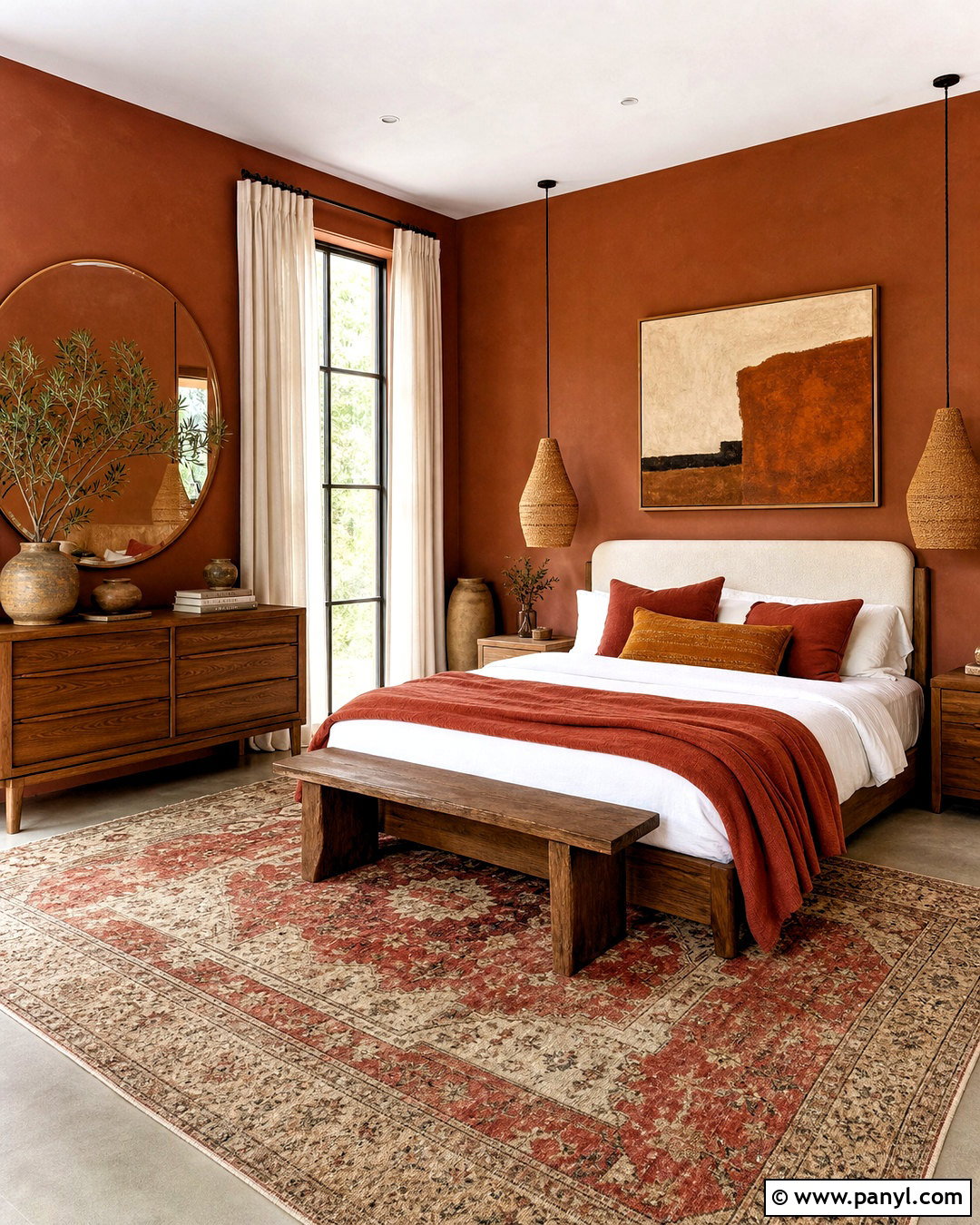 Terracotta Bedroom - 20 bedroom decor ideas