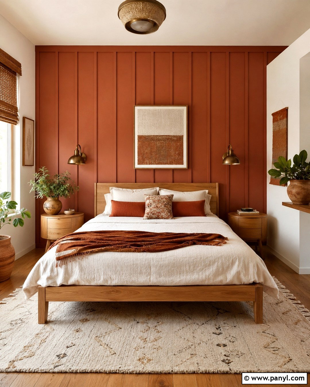 Terracotta Board And Batten Bedroom - 20 Board And Batten Color Ideas Accent Wall Ideas