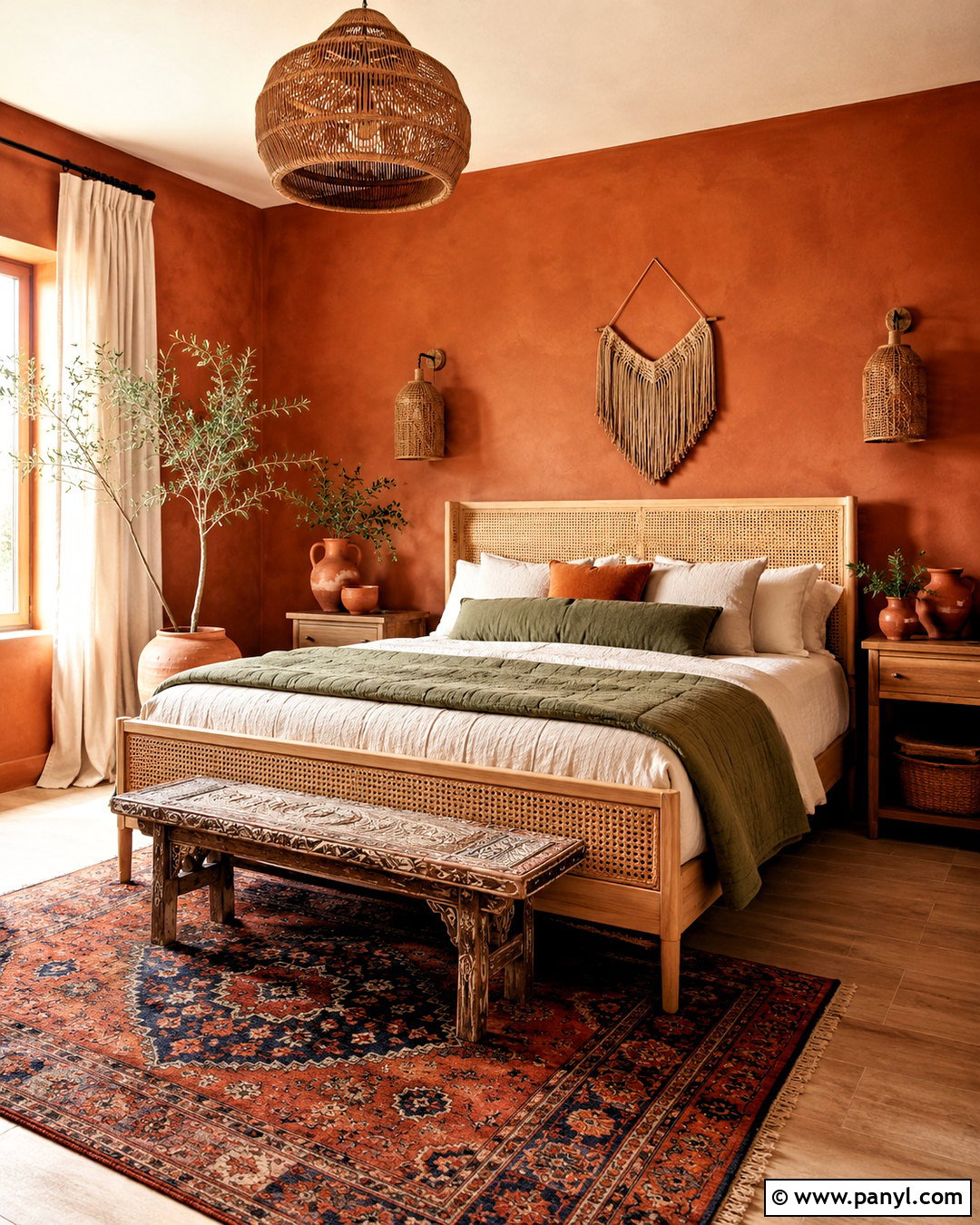 Terracotta Boho Bedroom Paint Color - 20 boho bedroom paint colors