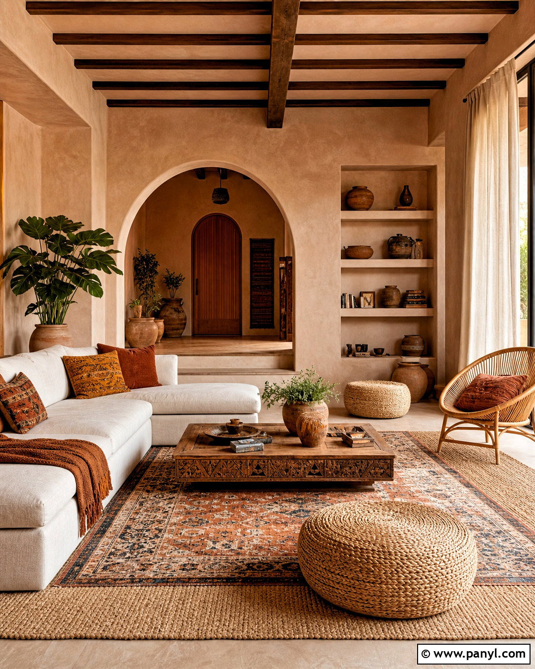 Terracotta Boho Living Room With Natural Textures - 20 teracotta ideas interior ideas
