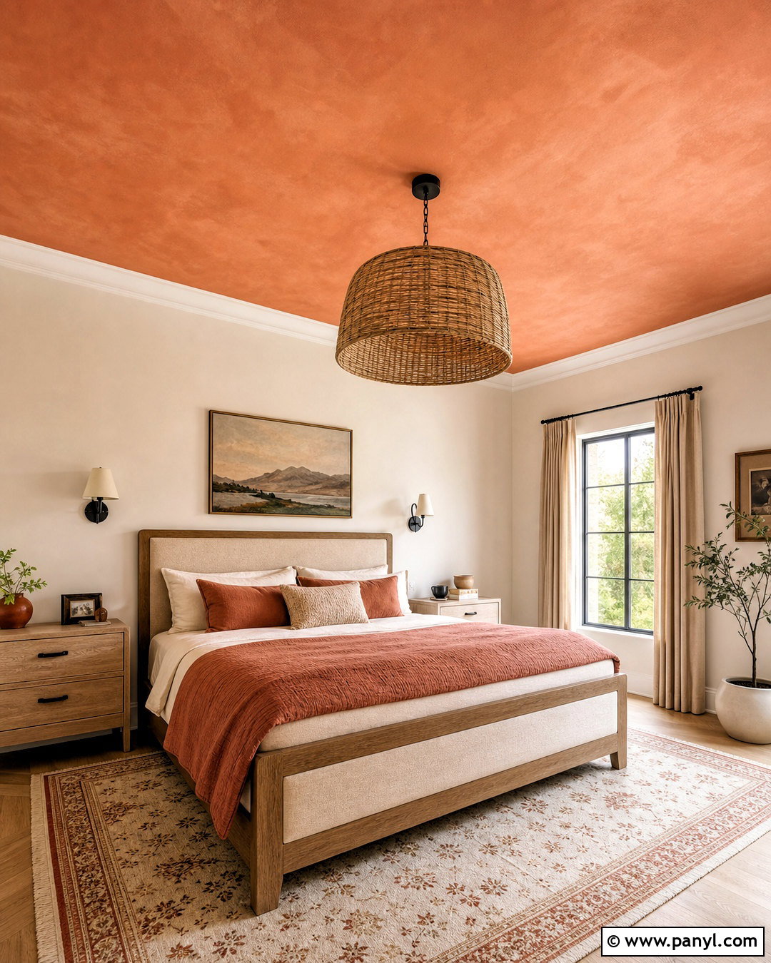 Terracotta Ceiling Bedroom - 20 terracotta bedroom ideas