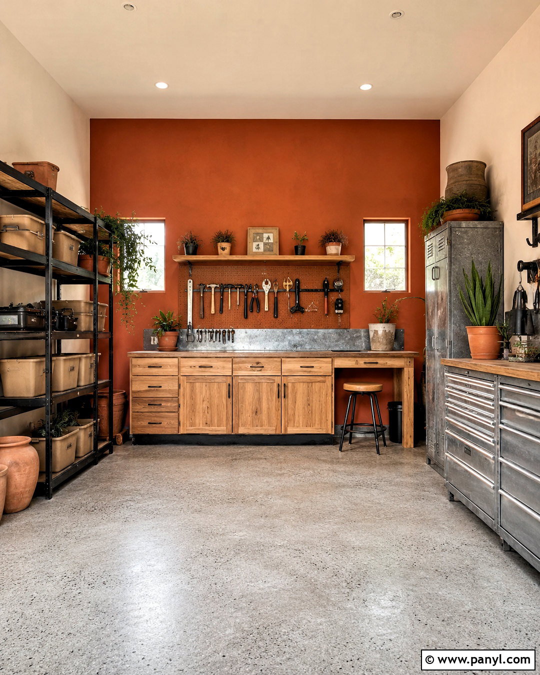 Terracotta Clay Garage - 20 best garage paint colors
