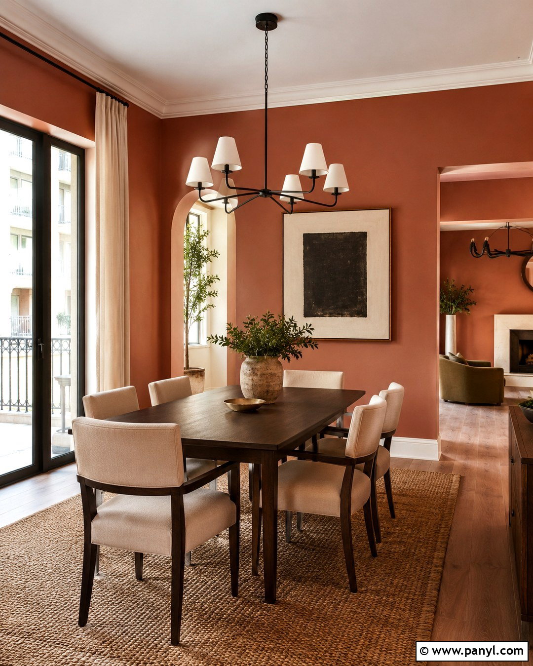 Terracotta Condo Wall Color - 20 Condo Wall Colors