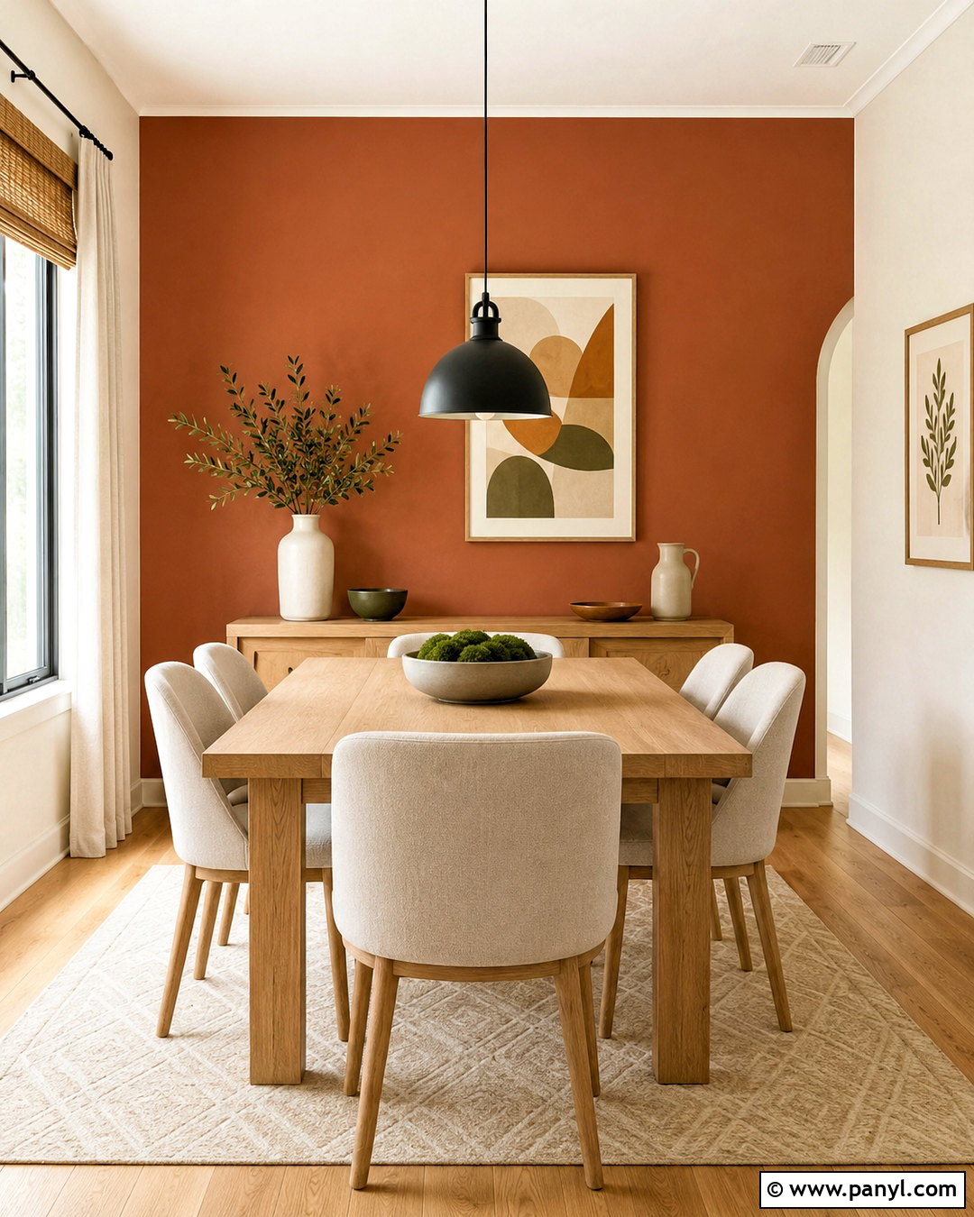 Terracotta Dining Room Accent Wall - 20 dining room accent wall colors