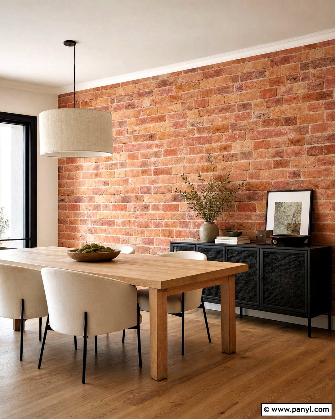 Terracotta Dining Room Wall - 20 terracotta wall tiles