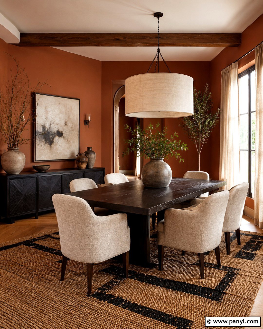 Terracotta Dining Room - 20 Painted Wall Colors