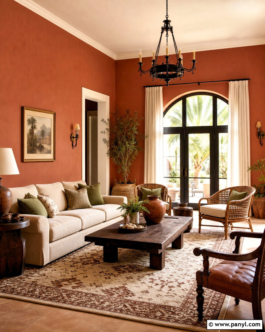 Terracotta Drawing Room Paint - 20 drawing room paint color ideas