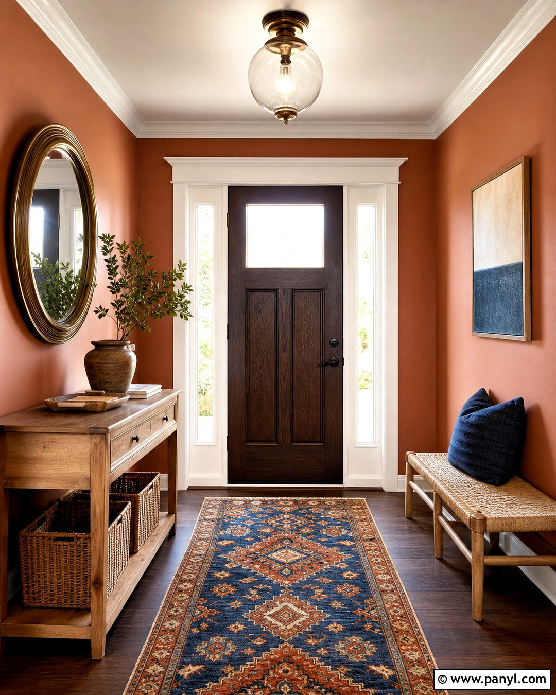Terracotta Entryway Wall Colors - 20 inside painting ideas wall colors