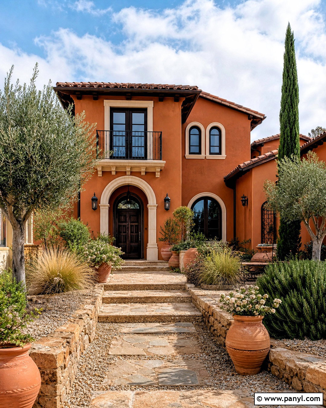 Terracotta Exterior With Cream Trim - 20 home painting ideas exterior ideas