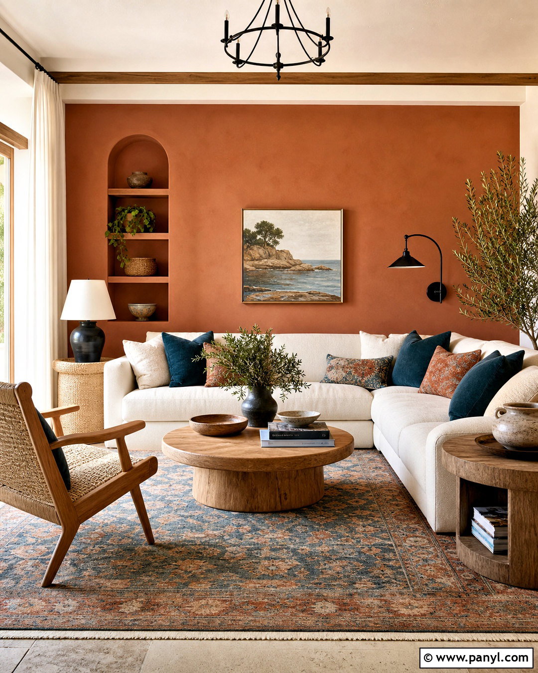 Terracotta Family Room Accent Wall - 20 family room accent wall paint colors