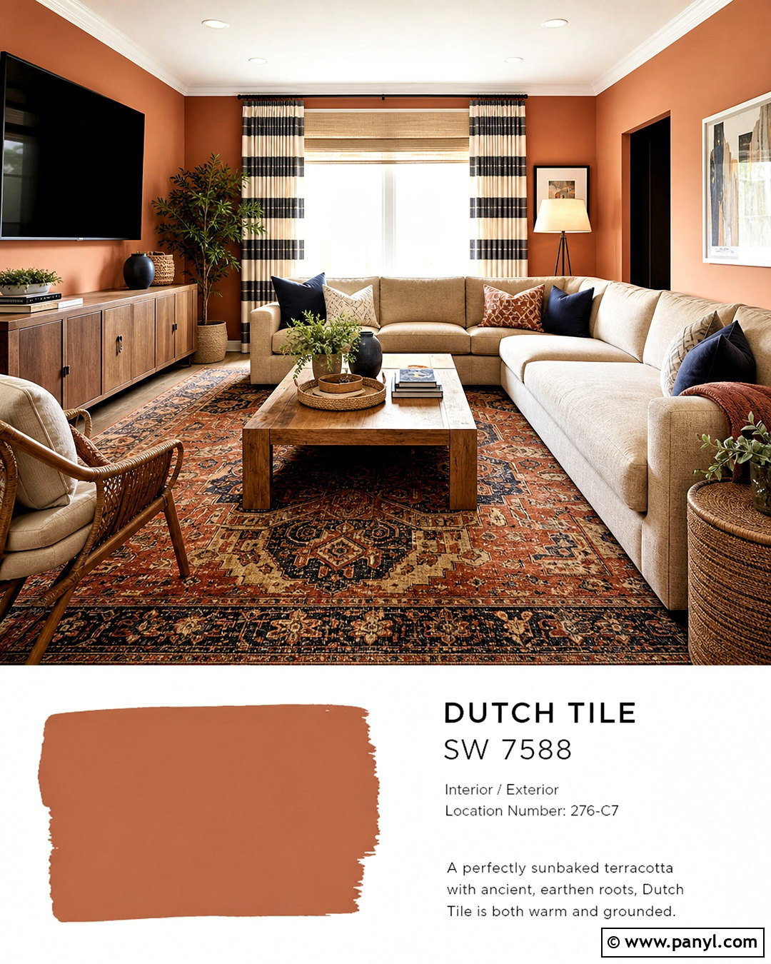 Terracotta Family Room Paint Color - 20 room paint colour ideas