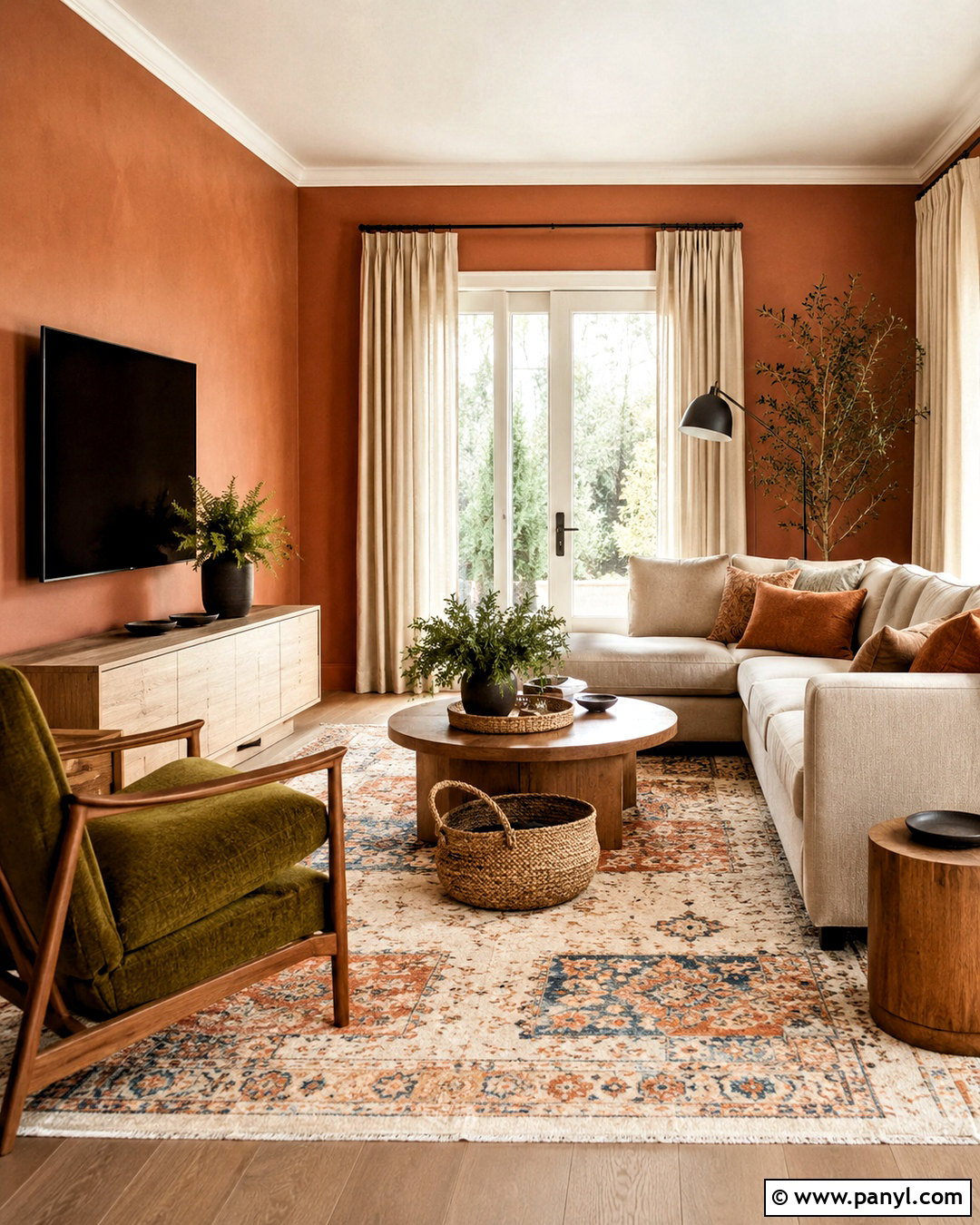 Terracotta Family Room Paint Color - 20 paint color trends