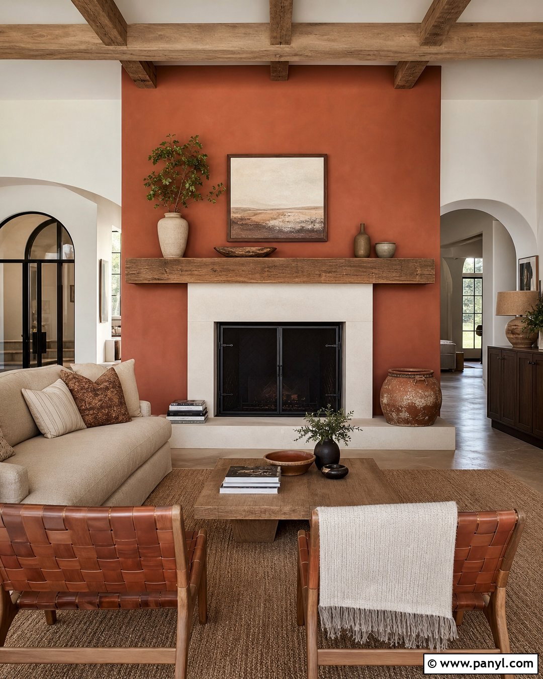 Terracotta Fireplace Accent Wall - 35 Fireplace Accent Wall Color Ideas