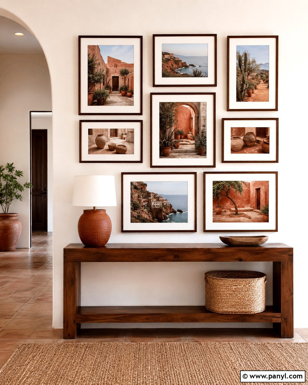 Terracotta Gallery Wall Photos - 20 Gallery Wall Color Photos