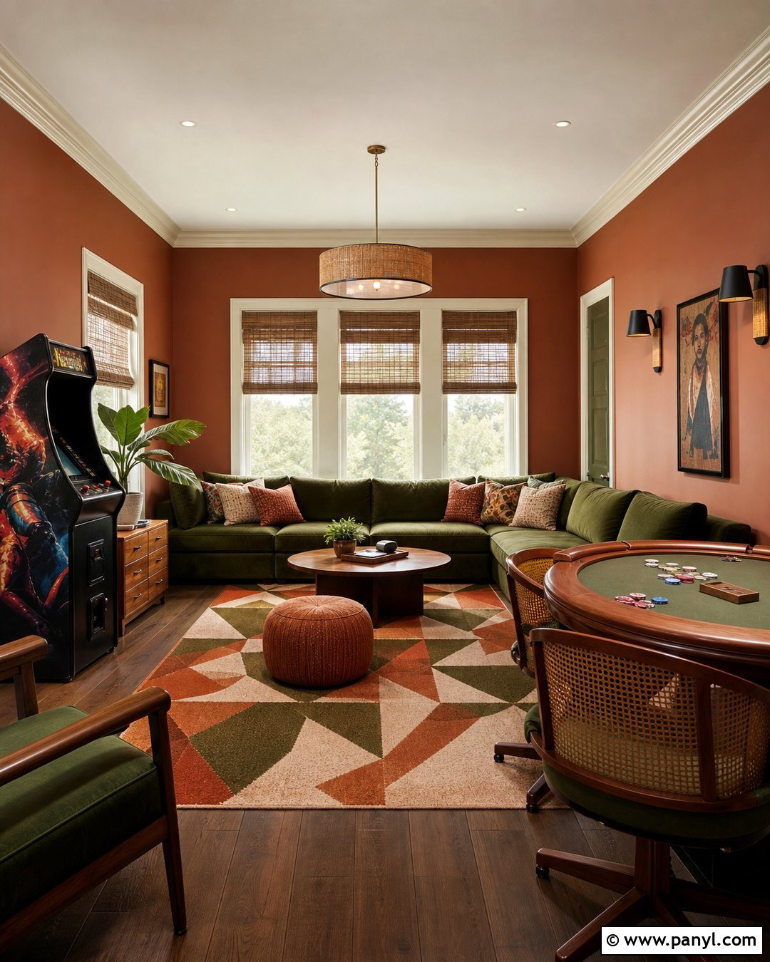 Terracotta Game Room - 20 Best Wall Color For Game Room Ideas