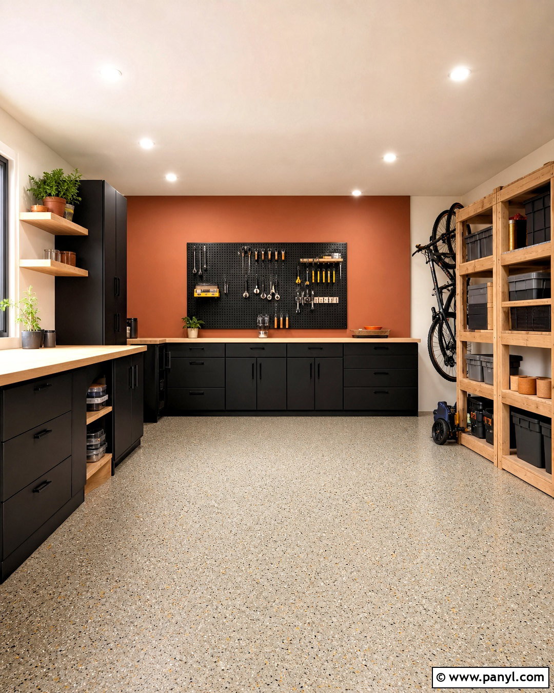 Terracotta Garage Wall - 20 garage colors wall ideas