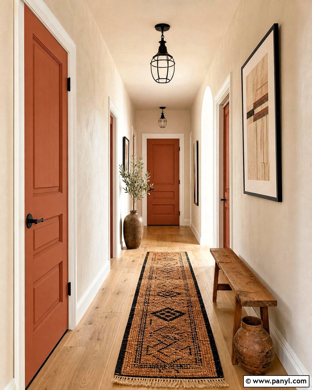 Terracotta Hallway Doors - 20 hallway door colors