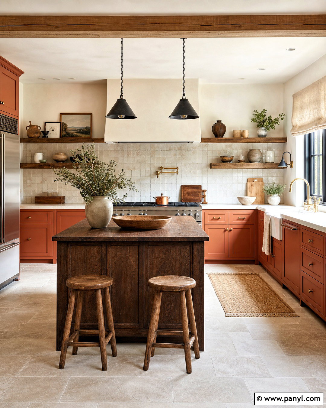 Terracotta Kitchen - 20 bold kitchen colors