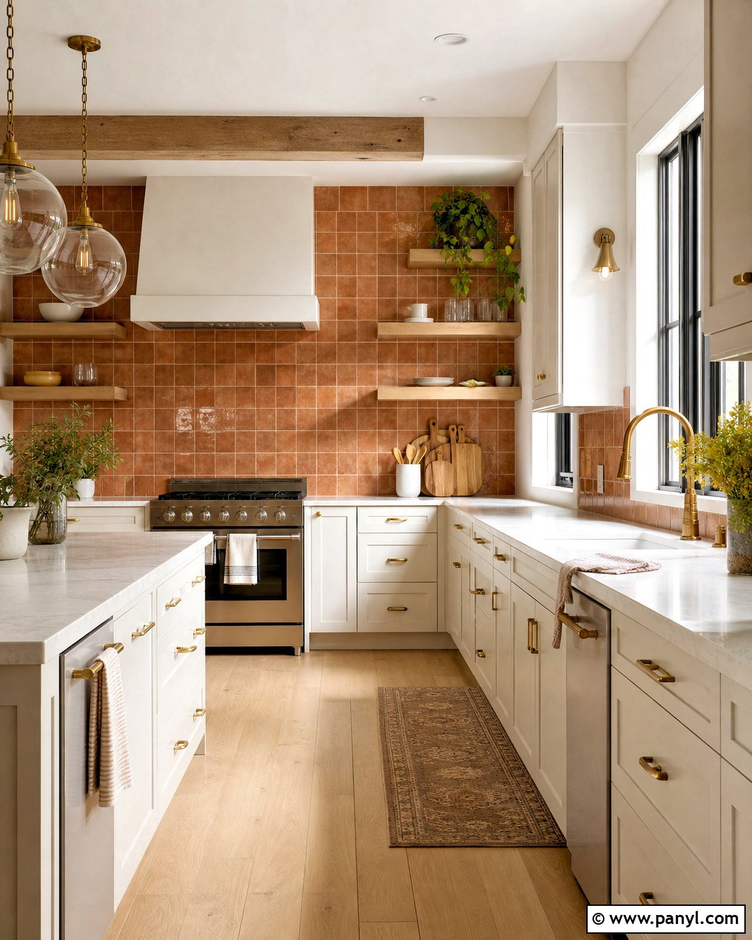 Terracotta Kitchen Backsplash - 20 terracotta wall tiles