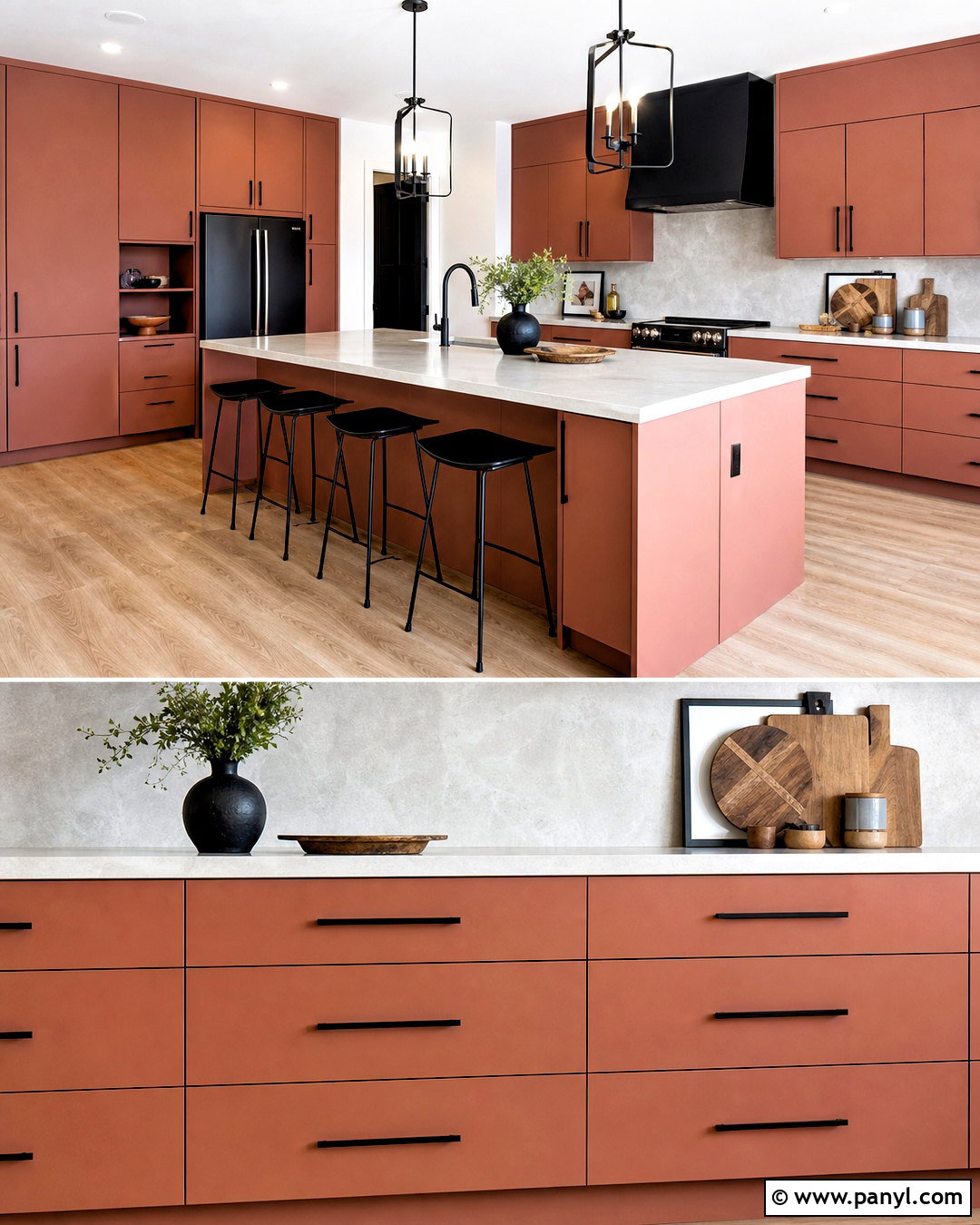 Terracotta Kitchen Cabinets With Black Hardware - 20 terracotta kitchen cabinets