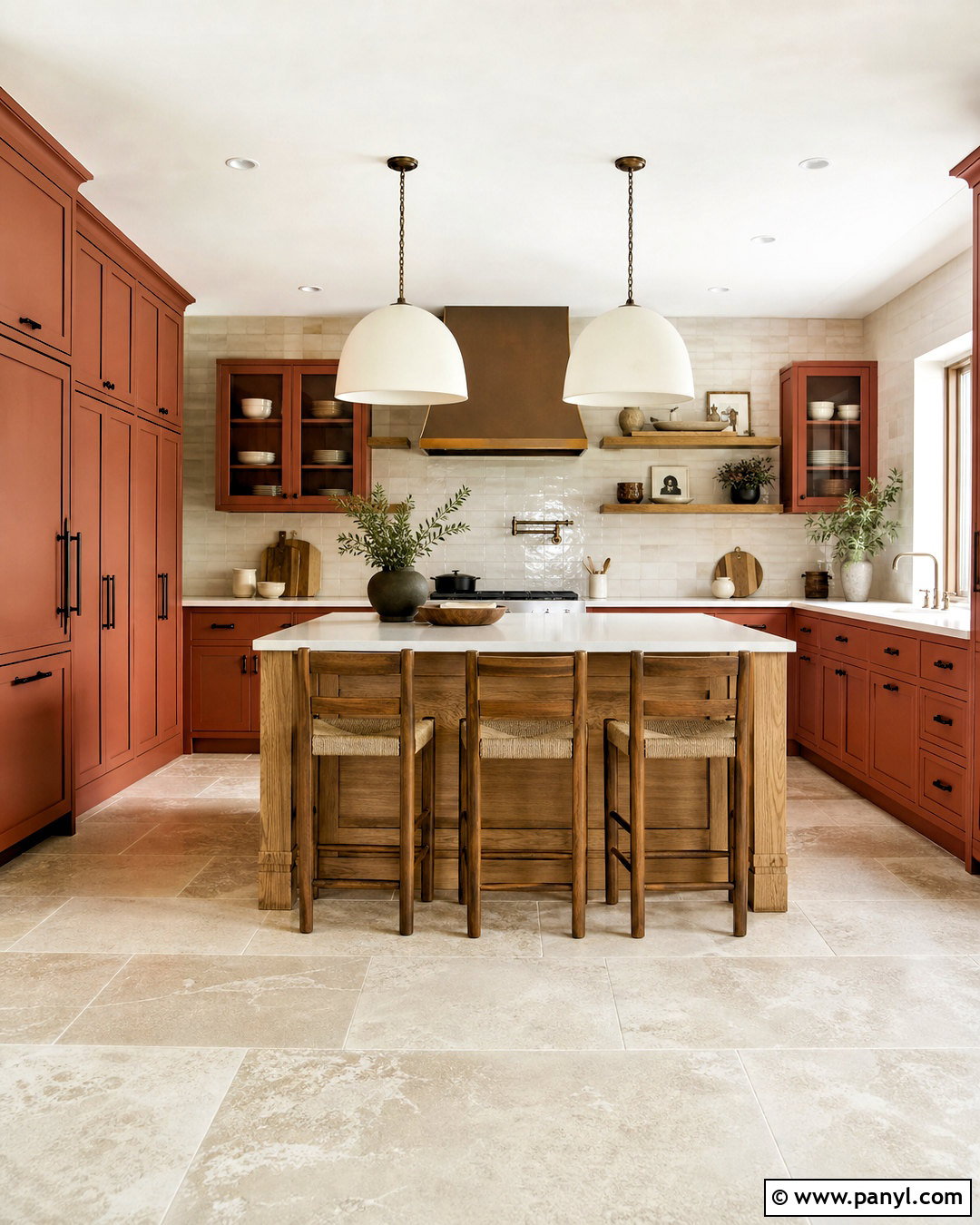 Terracotta Kitchen Cabinets With Oak Island - 20 terracotta kitchen cabinets