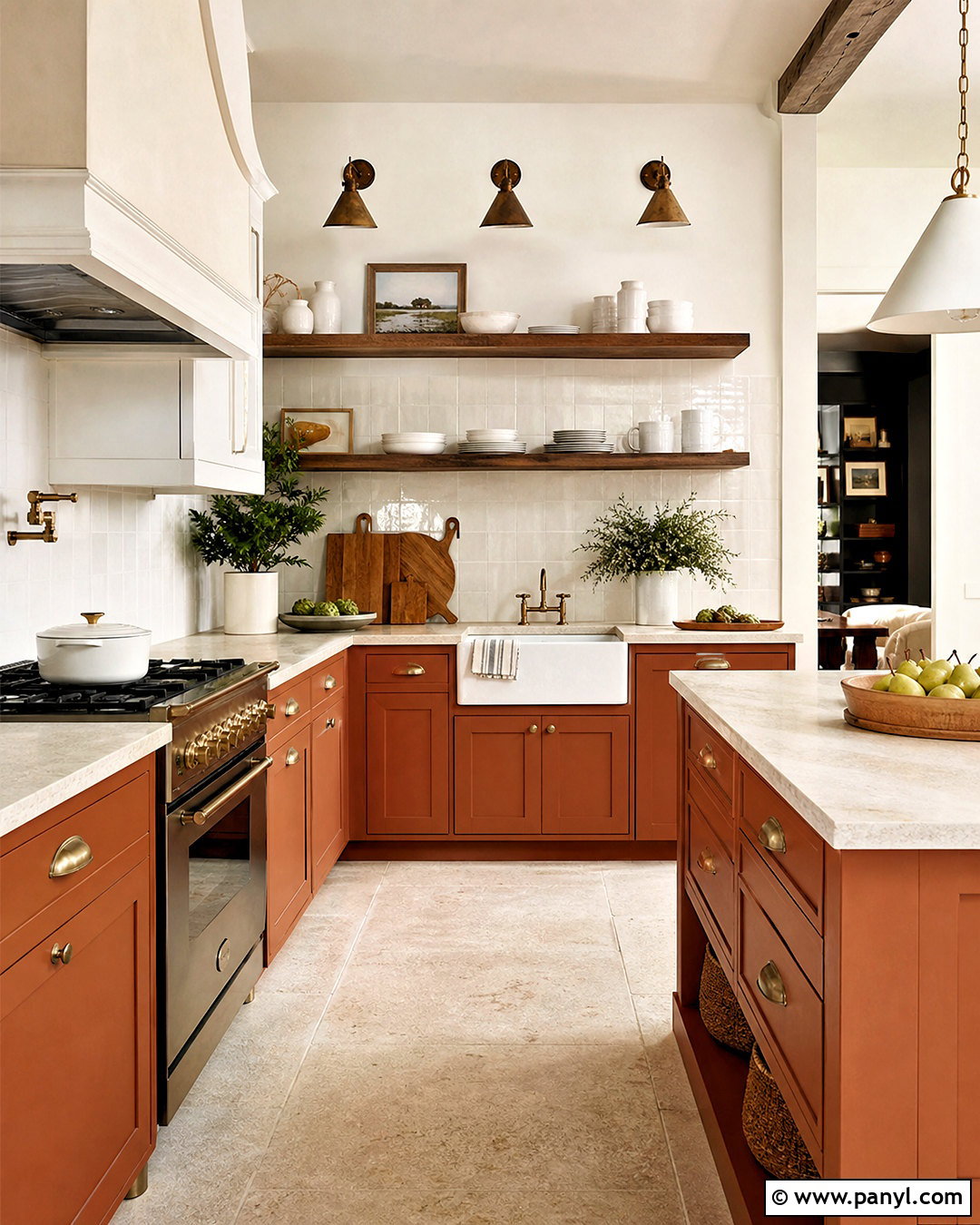 Terracotta Kitchen Cabinets With Open Shelves - 20 terracotta kitchen cabinets