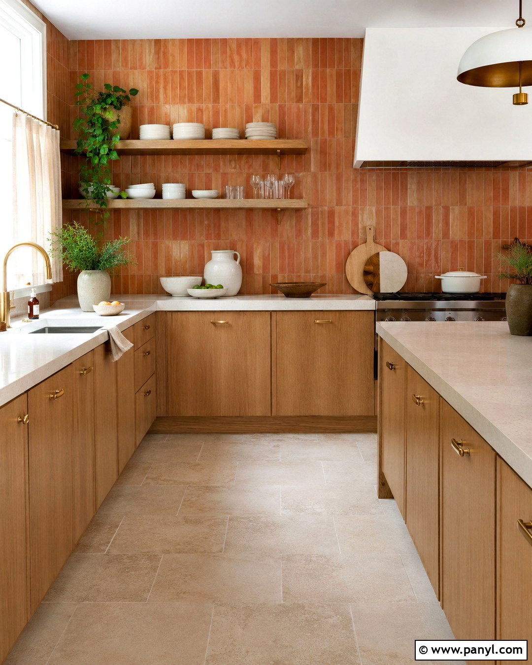 Terracotta Kitchen Tile Wall - 20 terracotta interior wall ideas